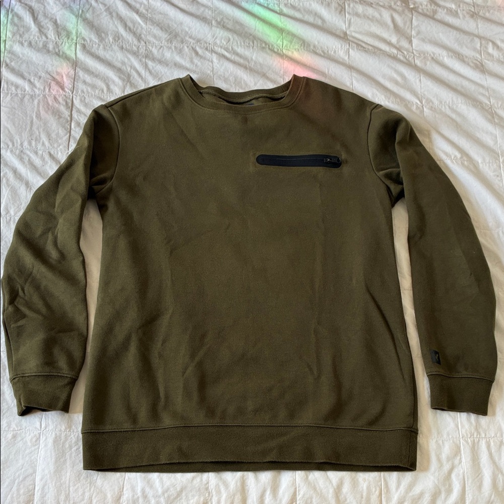 American Eagle Outfitters Olive Crewneck Sweater